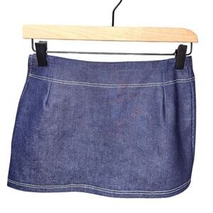 MaisonCleo Micro Mini Skirt Denim‎ Blue Size XS/S